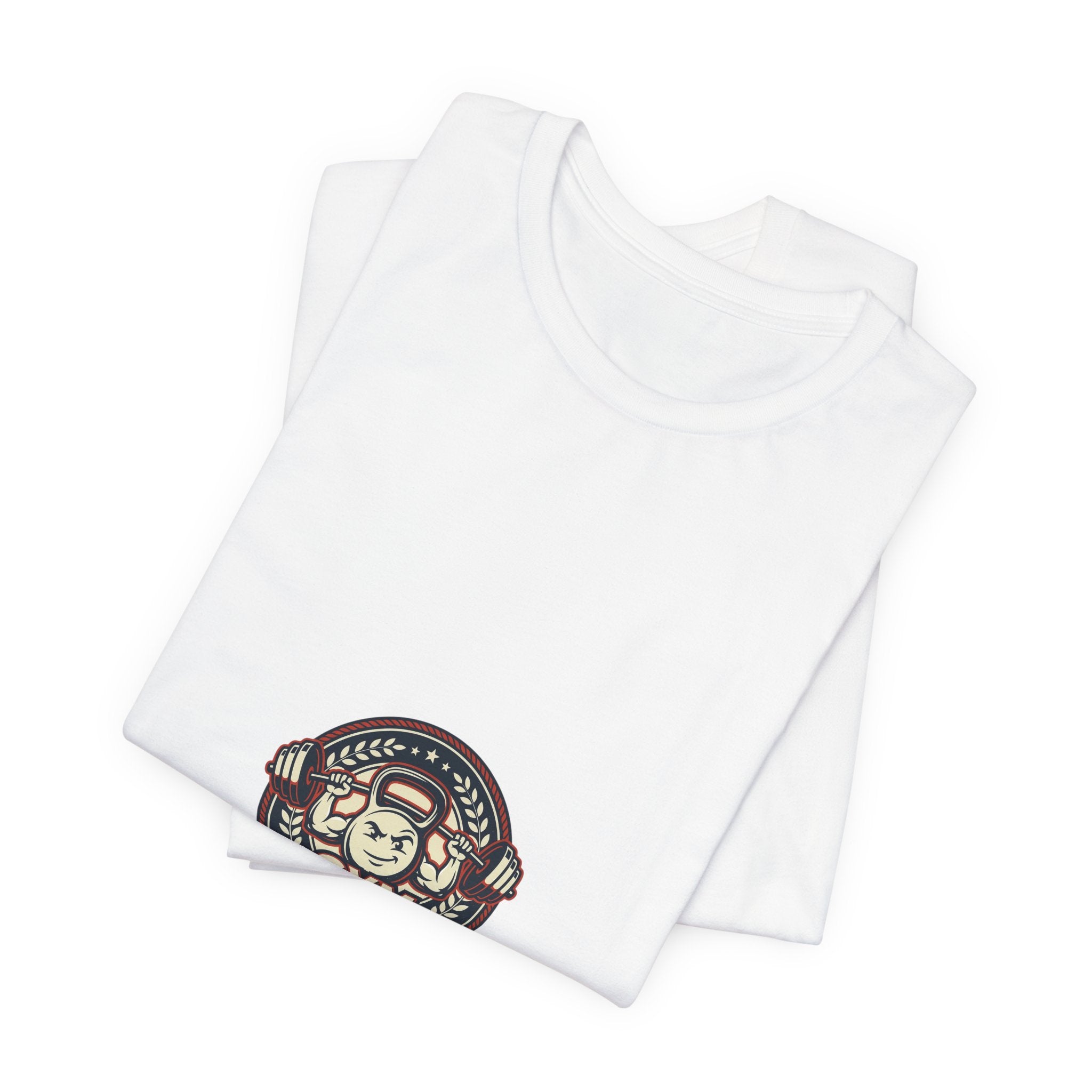 Gym Monkey Vintage Badge T-Shirt — 'Gym' Small Chest Logo, Retro Fitness Tee