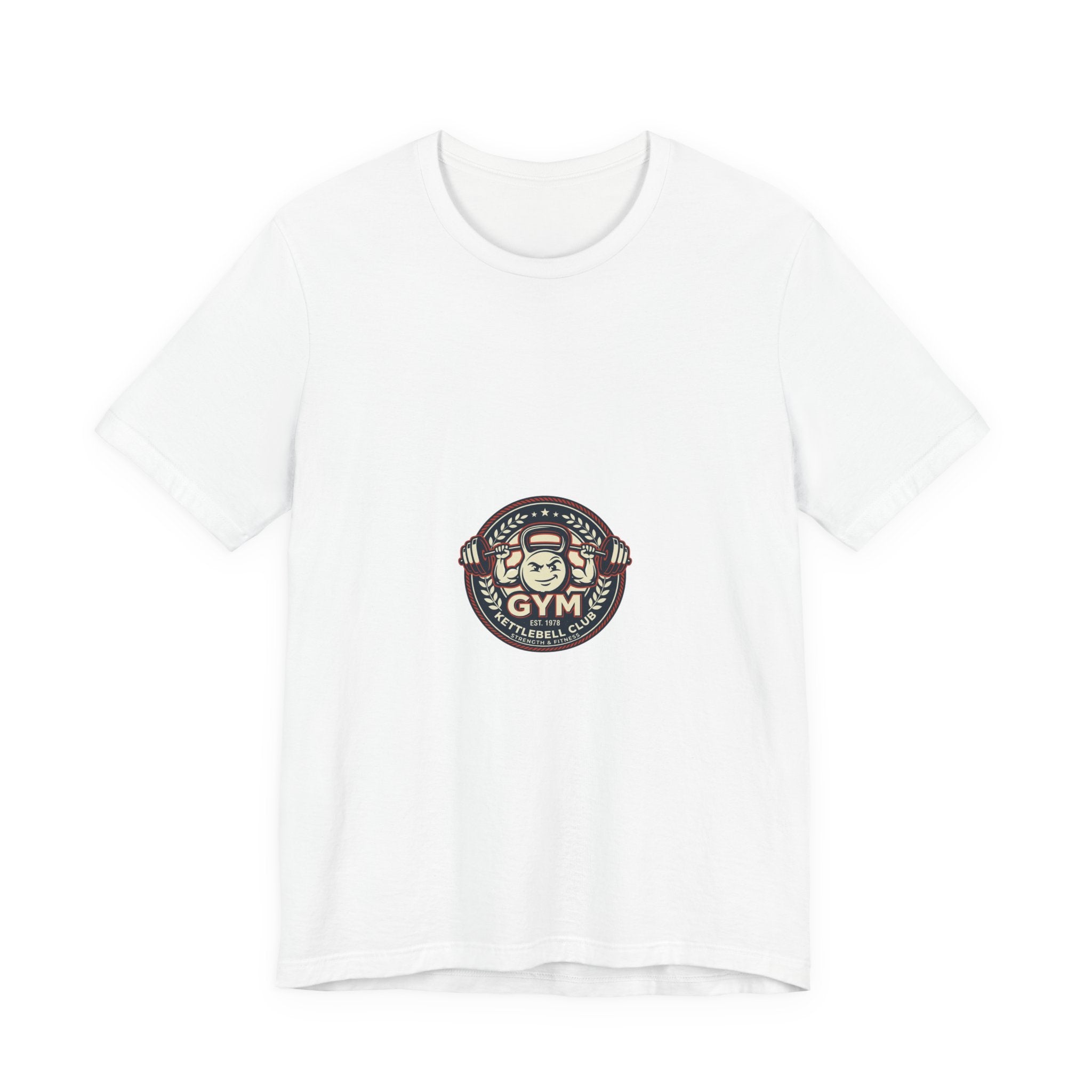 Gym Monkey Vintage Badge T-Shirt — 'Gym' Small Chest Logo, Retro Fitness Tee